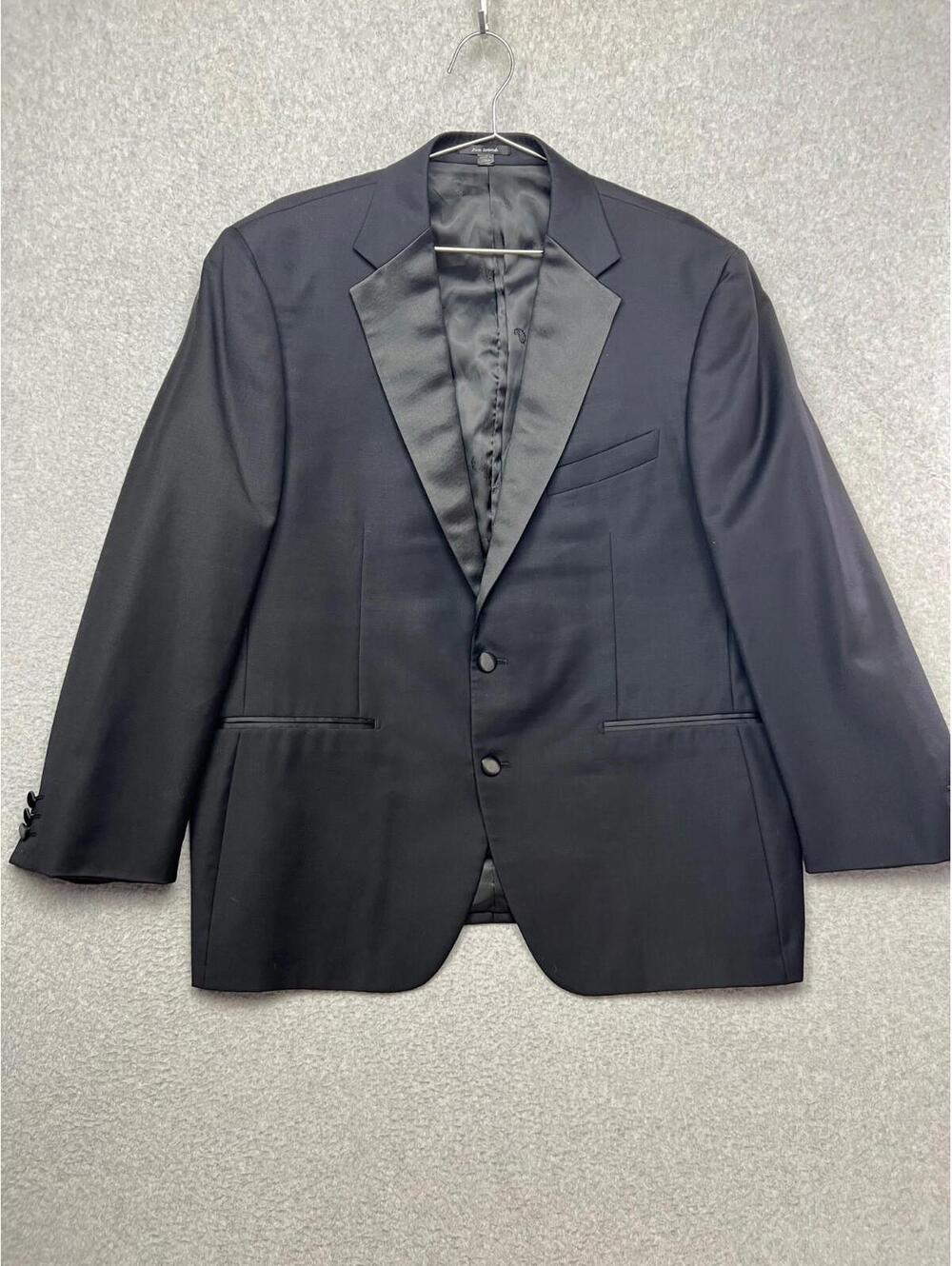 Bartorelli Napoli Jacket 46 US Wool Cashmere Black Formal Dinner Tuxedo Blazer